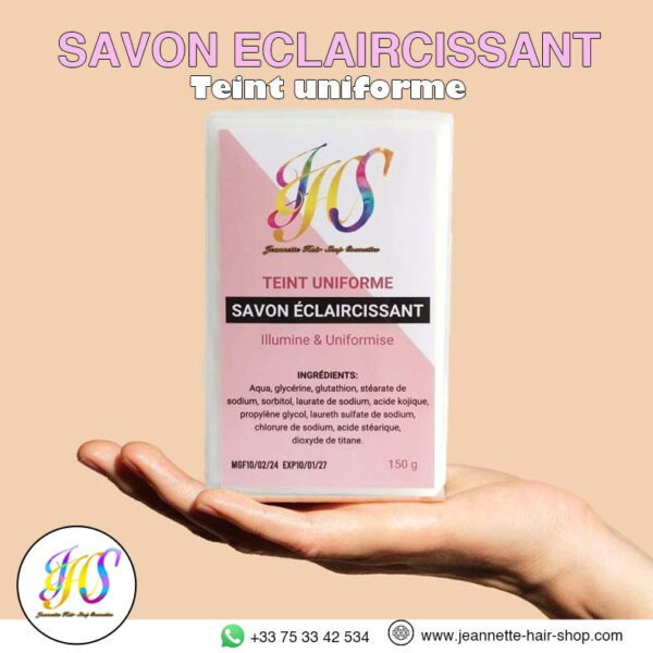 Savon éclaircissant teint uniforme