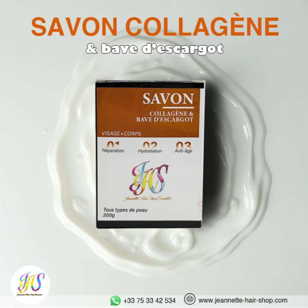 Savon collagène et bave d'escargot