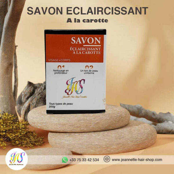 Savon super éclaircissant à la carotte