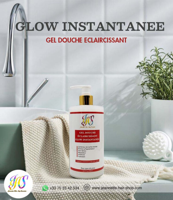 Gel douche Glow instantanée super éclaircissant