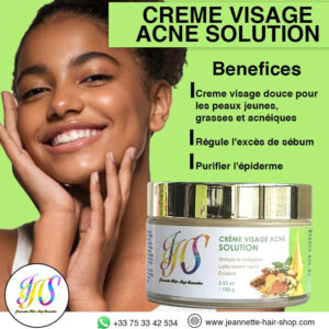 Crème visage acné solution