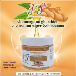 Gommage Au glutathion et curcuma super Éclaircissant
